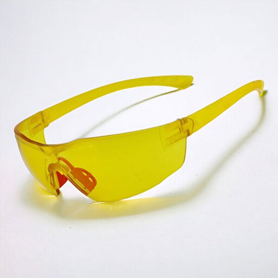 Nzb Bisiklet Gözlüğü Sarı Motorcu Rüzgar Toz Korumalı Gözlük Uv Koruyucu Güneş Gözlüğü Silikon Burunluk