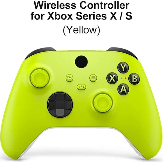 Vigortrading Sarı-Kablosuz Denetleyici Xbox One Serisi S/x Windows Pc Android Ios Oyun Konsolu Için Bluetooth Joystick Gamepad Kolu Kavrama (Yurt Dışından)