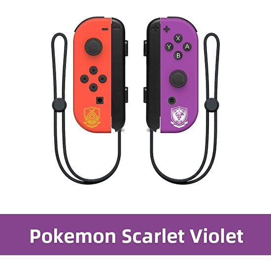 Vigortrading Scarlet Violet-Switch Joy Pad Joy Con Joy Cons S Kablosuz Denetleyici Joystick Nintendo Switch Için Askılı Bluetooth Gamepad OLED (Yurt Dışından)