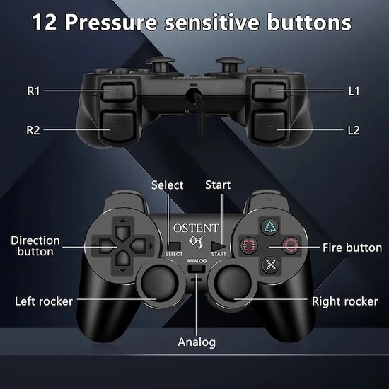 Manette controller pad dual shock dualshock Sony playstation ps1 ps one psone - Consoles
