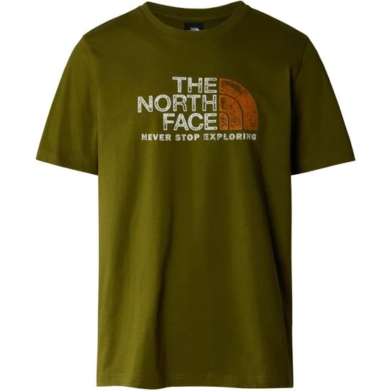 The North Face M S/s Rust 2 Tee Erkek T-Shirt NF0A87NWPIB1