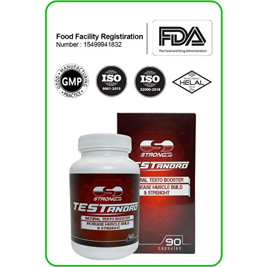 StrongLab Testandro Testosterone Testo Booster 90 Kapsül