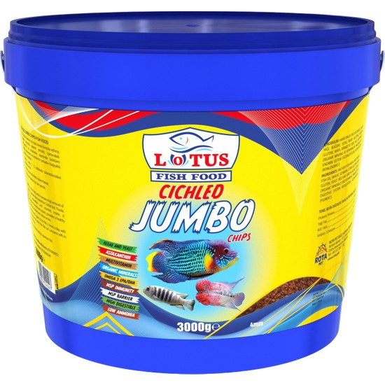 Tropical Cichlid Chips – Langsam Sinkendes Fischfutter Für Malawi-Cichliden, 520 G (1 Liter)
