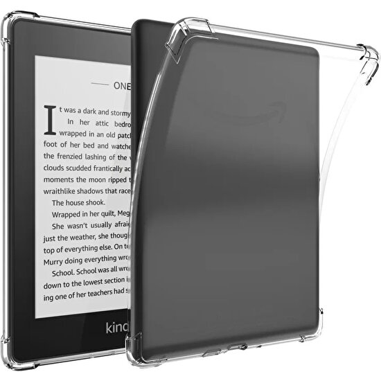 Amazon Kindle 6.8'' Paperwhite 5 E-Kitap Okuyucu Şeffaf Silikon Kılıf