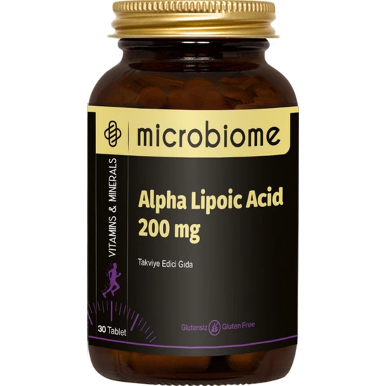 Microbiome Alpha Lipoic Acid 200 mg 30 Tablet Alfa Lipoik Asit
