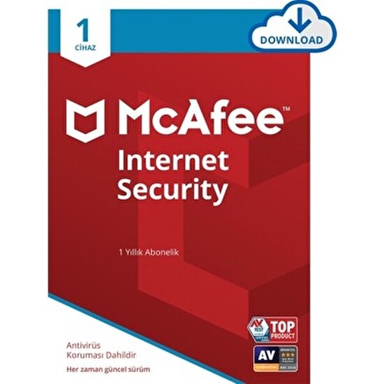 Mcafee Internet Security - 1 Cihaz 3 Yıl - Mcafee Offical Key