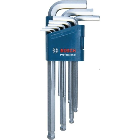 Bosch Professional Alyan Anahtar Takımı Hex 9 Parça - 1600A01TH5