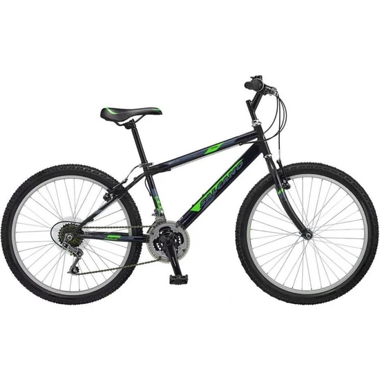 Salcano Excel 24 Jant Siyah Yeşil Gri Dağ Bisikleti