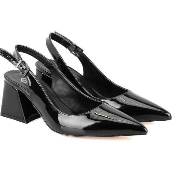 Lizzie Siyah Kadın Topuklu Klasik Ayakkabı