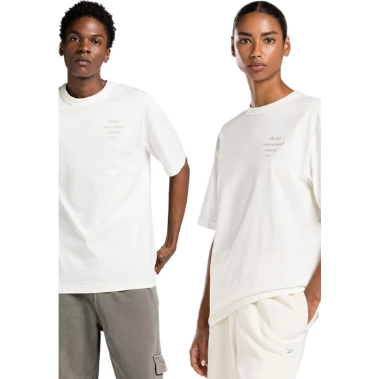 Reebok Classıcs Reserve Tee Ekru  Kısa Kol T-Shirt