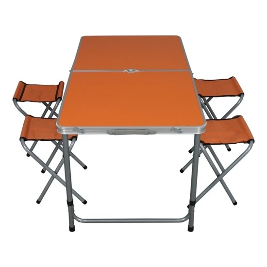 Uniqamping Katlanır Piknik/kamp Masası Seti Çanta Tipi (4 Taburesiyle Birlikte)