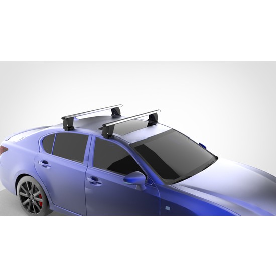 RE&AR Tuning ACE-1 Dakdrager bagagedrager compatibel met Ford Kuga 2 (C520) 2013-2019 Spoorstaven Grijs Aluminium 2 Staven
