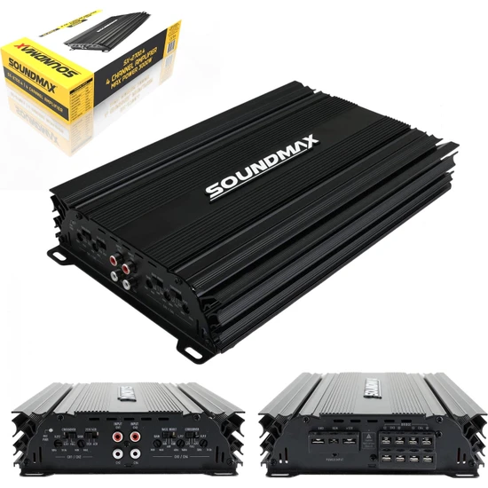 Soundmax SX-2700.4 Oto Anfi Stereo 3000 Watt 4 Kanal