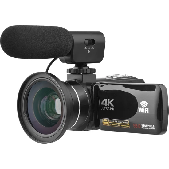 Andoer-2 4K Dijital Video Kamera Wifi Kamera Dv Kaydedici 56MP (Yurt Dışından)