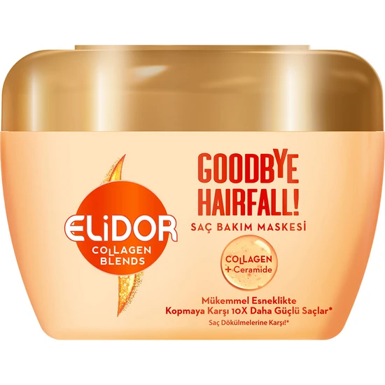 Elidor Collagen Blends Saç Bakım Maskesi Goodbye Hairfall Saç Dökülmelerine Karşı 160 ml