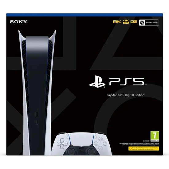 Sony Playstation 5 Slim Digital Sürüm Oyun Konsolu (Bilkom Garantili)