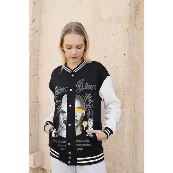 Ens Gym Kadın Oversize Kolej Ceket Siyah Fiyatı