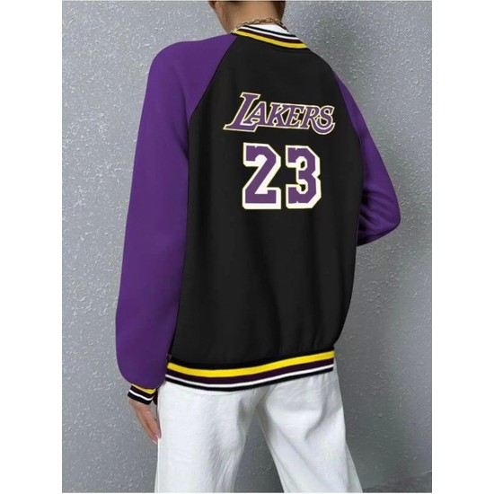 Ens Gym Kadın Nakışlı Oversize Kolej Ceket Siyah Fiyatı