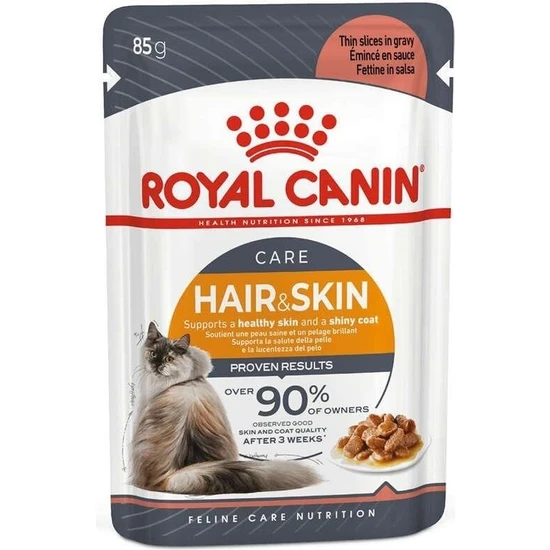 Royal Canin® Hair & Skin Care Yetişkin Kedi Yaş Maması 85 Gr *12