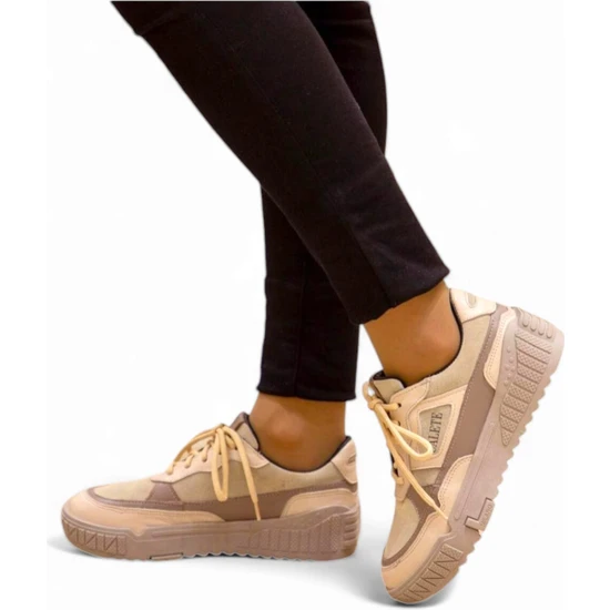 Hulla Hakiki Deri Kadın Spor Ayakkabı / Sneaker