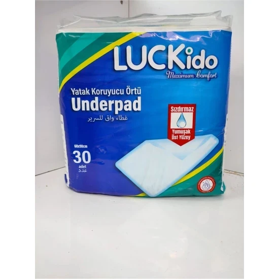 Luckido 30'lu Çiş Pedi 60X90