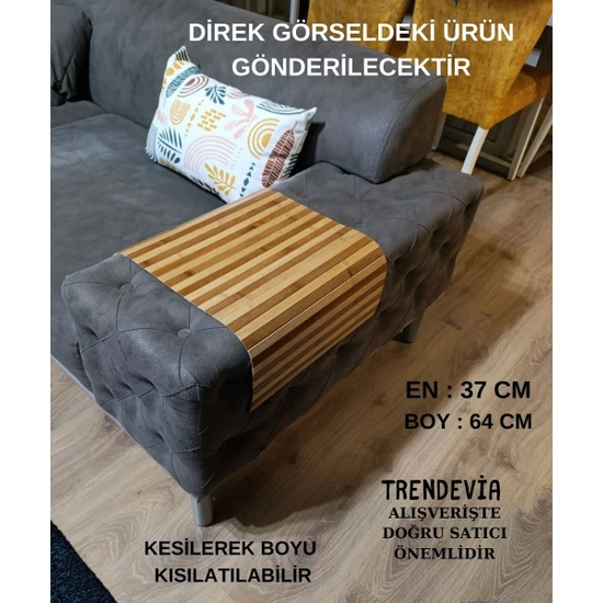 Mien Bambu Koltuk Kenarı Tepsisi , Kolçak Tepsisi , Koltuk Tepsisi