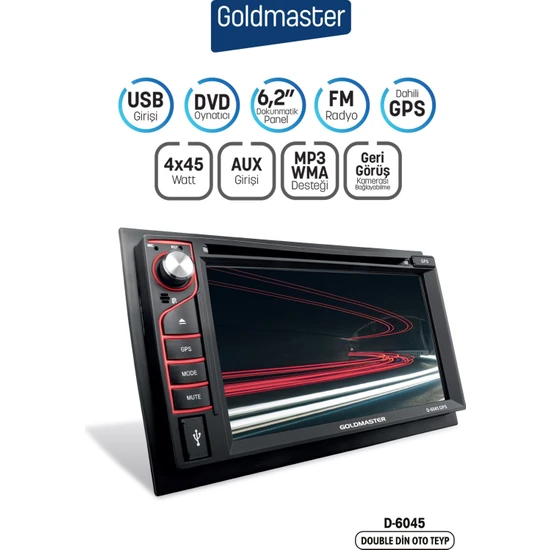 Goldmaster D-6045 Bluetooth Dvd Oynatıcılı Oto Teyp