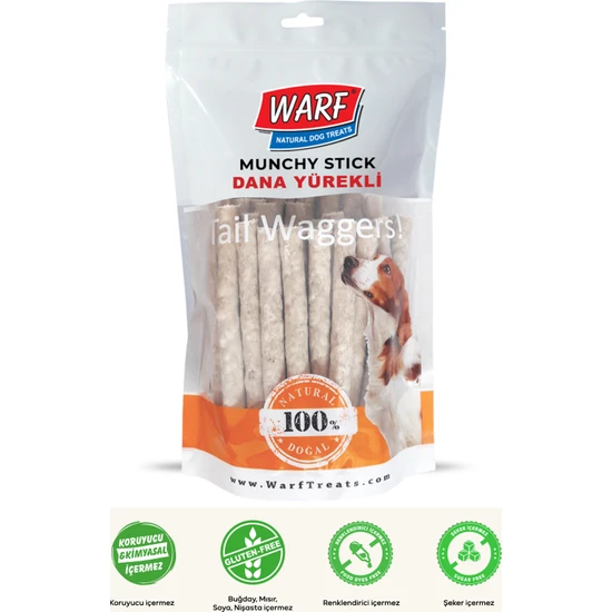 Warf Naturals Dana Yürekli Munchy Sticks 40'lı 400 gr