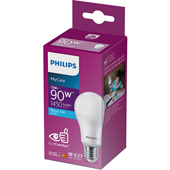 Philips Ledbulb 13-23W/90W E27 6500K Beyaz Işık LED Ampul