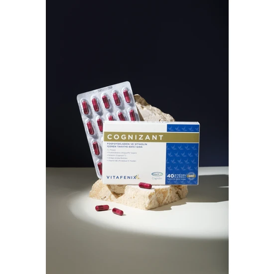 Vitafenix (Cognizant Fosfatidilserin ve Cognizin Sitikolin Içeren) Takviye Edici Gıda Vegan 40 Kapsül