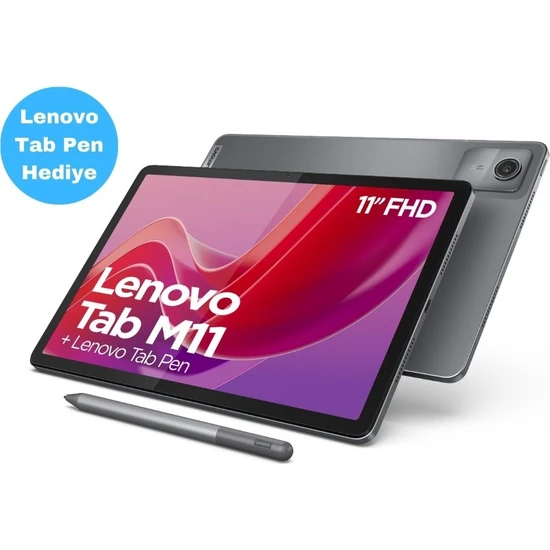 Lenovo Tab M11 TB330XU 11 4gb 128GB Wuxga Wifi + Lte Tablet ZADB0231TR Lenovo Tab Pen Hediye (Sim Kart Uyumlu)