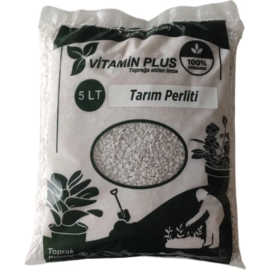Vitamin Plus Tarım Perliti 5 Lt Köklendirici Perlit