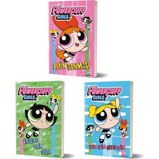 The Powerpuff Girls Kitapları Seti-3 Kitap