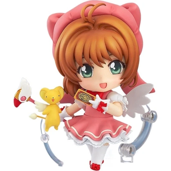 Junjue Cardcaptor Sakura Q Versiyonu Nendoroid Cardcaptor Sakura 400# Kinomoto Sakura Hareketli Yüz Değiştiren Figür (Yurt Dışından)