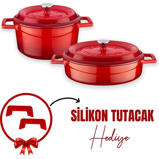 Lava Döküm 2x Trendy Serisi 5 Parça Tencere Seti