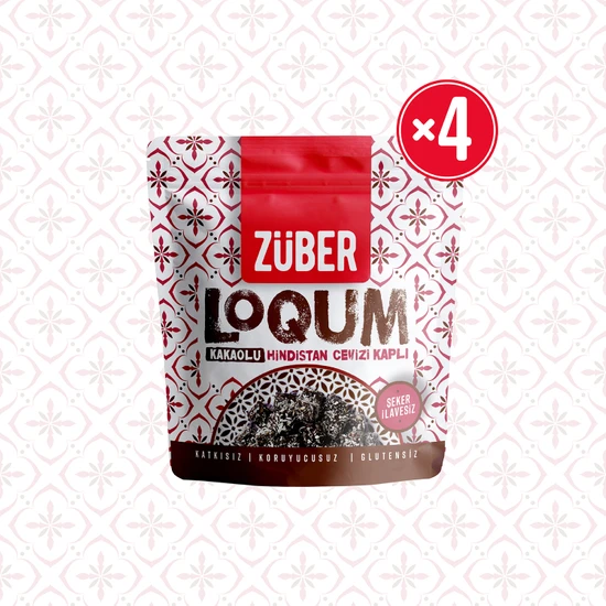 Züber Loqum Kakaolu 48 gr X4 Adet