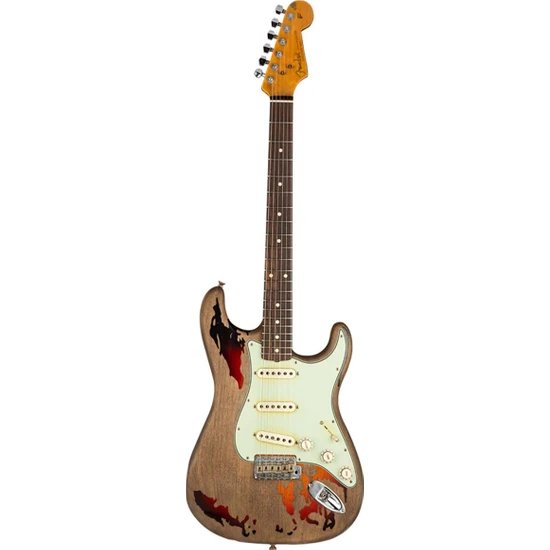 Fender Custom Shop Rory Gallagher Signature Stratocaster Elektro Gitar - 3-Color Sunburst