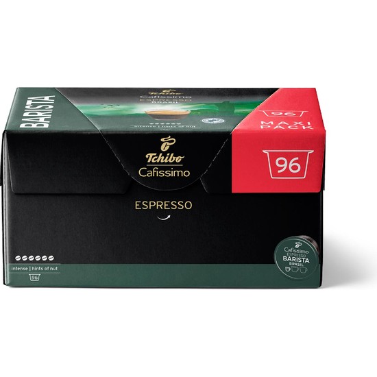 Tchibo Cafissimo Espresso Brasil Kahve 96 Kapsül Yoğun Aroma ile Uyumlu Kahve Deneyimi