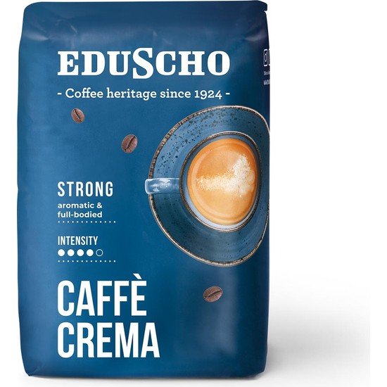 Eduscho Caffè Crema Strong 500 gr Çekirdek Kahve Almanya Menşeli Aromatik ve Dolgun Lezzet