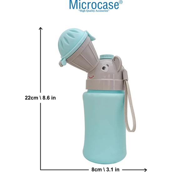 Microcase Fil Tasarım Taşınabilir Erkek Çocuk Pisuvar Acil Tuvalet Çocuk Işeme Şişesi Lazımlık AL4243