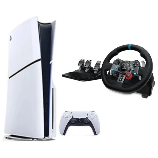 Sony Playstation 5 Slim Cd'li Edition + G29 Driving Force Yarış Direksiyonu