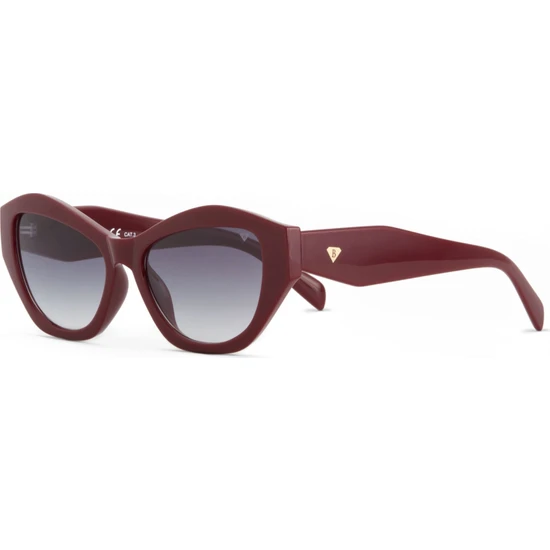 Blancia Milano Bc 1296 C4 Cat Eye Bordo Kadın Güneş Gözlüğü