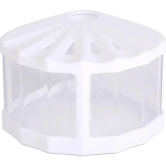 Pengfu Shop Beyaz Stil Mini Şeffaf Böcek Kapaklı Kutu Kaplumbağa Tankı Ofis Oturma Odası Sehpa Masa Dekorasyonu Için Uygun (Yurt Dışından)