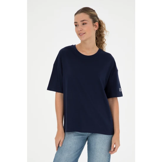 U.S. Polo Assn. Kadın Lacivert T-Shirt 50286107-Vr033
