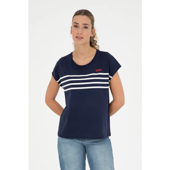 U.S. Polo Assn. Kadın Lacivert T-Shirt 50286112-Vr033