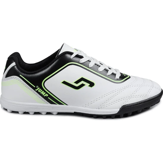 26753 Beyaz - Siyah Halı Saha Krampon Futbol Ayakkabısı