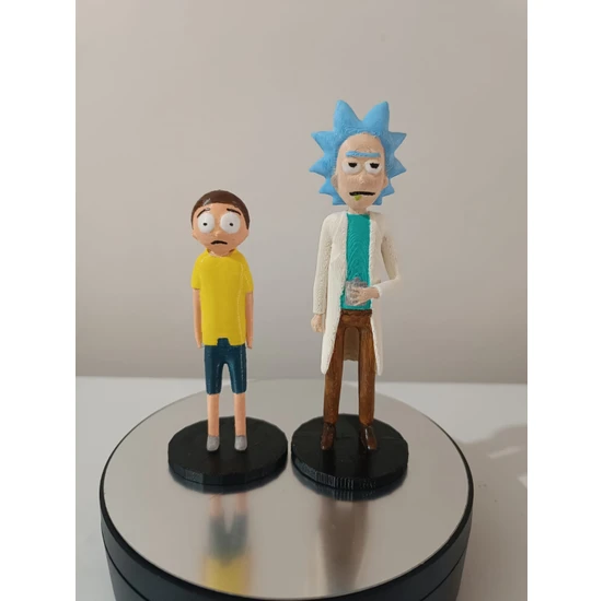 Rick And Morty Figür Set - Rick 13 cm & Morty 10 cm