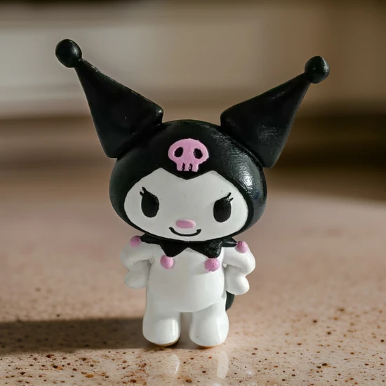 3D Layer Craft Hello Kitty Kahramanı Kuromi Figür 13 cm