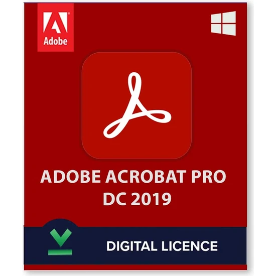 Adobe Acrobat Pro Dc 2019 Windows - 1 Pc Lifetime/ömür Boyu Kalıcı Lisans