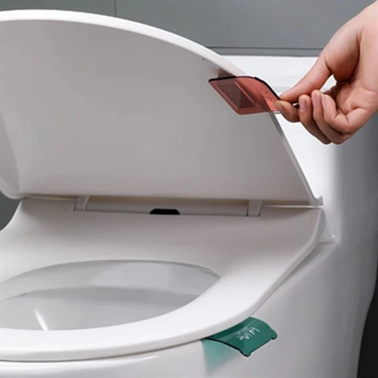 Caddemia Hijyenik Taşınabilir Yapışkanlı Tuvalet Koltuk Kaldırıcı Klozet Kapak Kaldırma Pedi Tutamacı (4434)